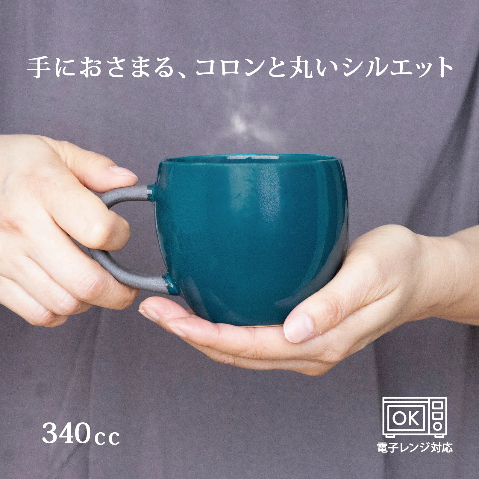 フィットポスト Koronマグ マグカップ 340ml 陶器 電子レンジ対応 箱入り ギフト プレゼント 日本製 (美濃焼)