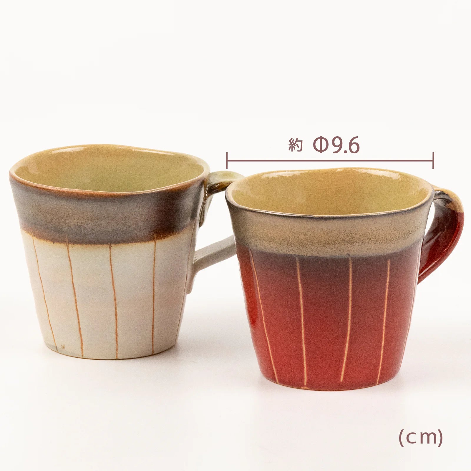 フィットポスト マグカップ  金彩十草 ペアセット ２点セット 310ml 陶器 日本製 (万古焼)