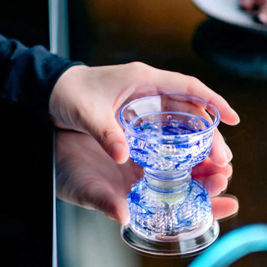 津軽びいどろ 盃 3月 春雷 盃12ヶ月コレクション ガラス 酒器 日本酒グラス ギフト 贈り物 ハンドメイド 手作り おしゃれ 日本製