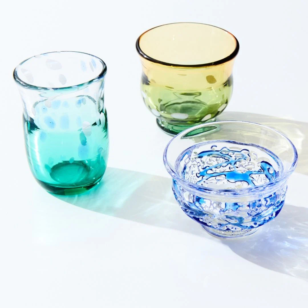 津軽びいどろ 盃 3月 春雷 盃12ヶ月コレクション ガラス 酒器 日本酒グラス ギフト 贈り物 ハンドメイド 手作り おしゃれ 日本製