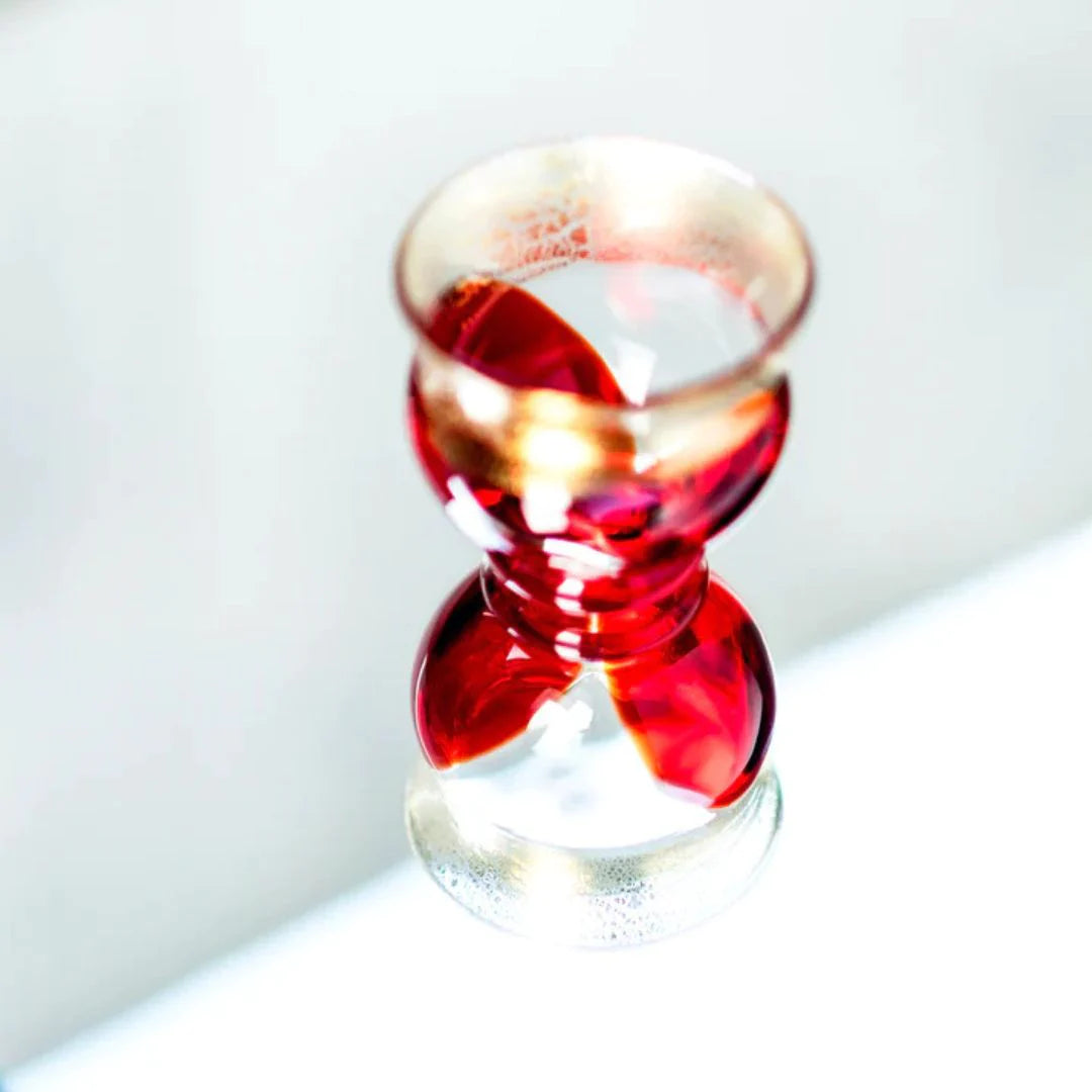 津軽びいどろ 盃 4月 花見 盃12ヶ月コレクション ガラス 酒器 日本酒グラス ギフト 贈り物 ハンドメイド 手作り おしゃれ 日本製