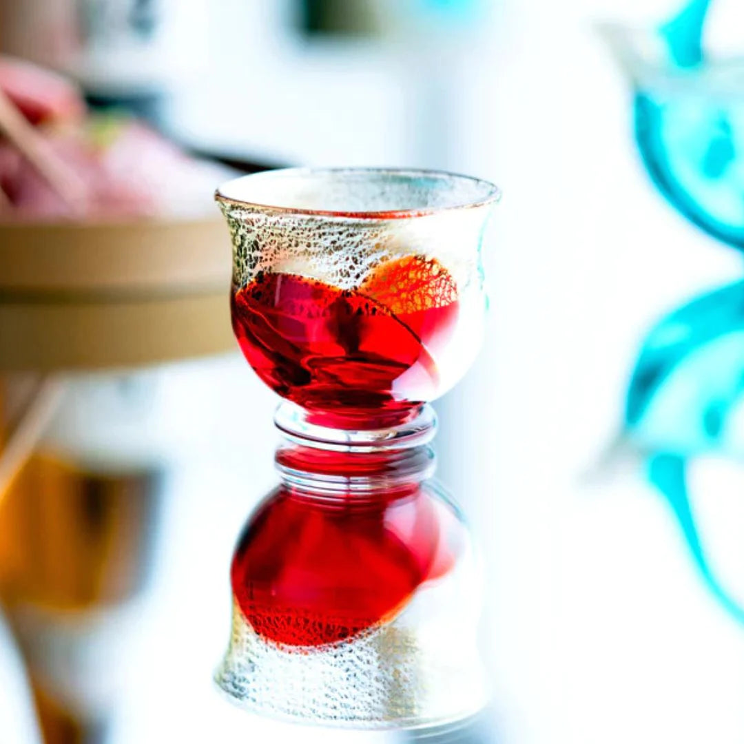津軽びいどろ 盃 4月 花見 盃12ヶ月コレクション ガラス 酒器 日本酒グラス ギフト 贈り物 ハンドメイド 手作り おしゃれ 日本製