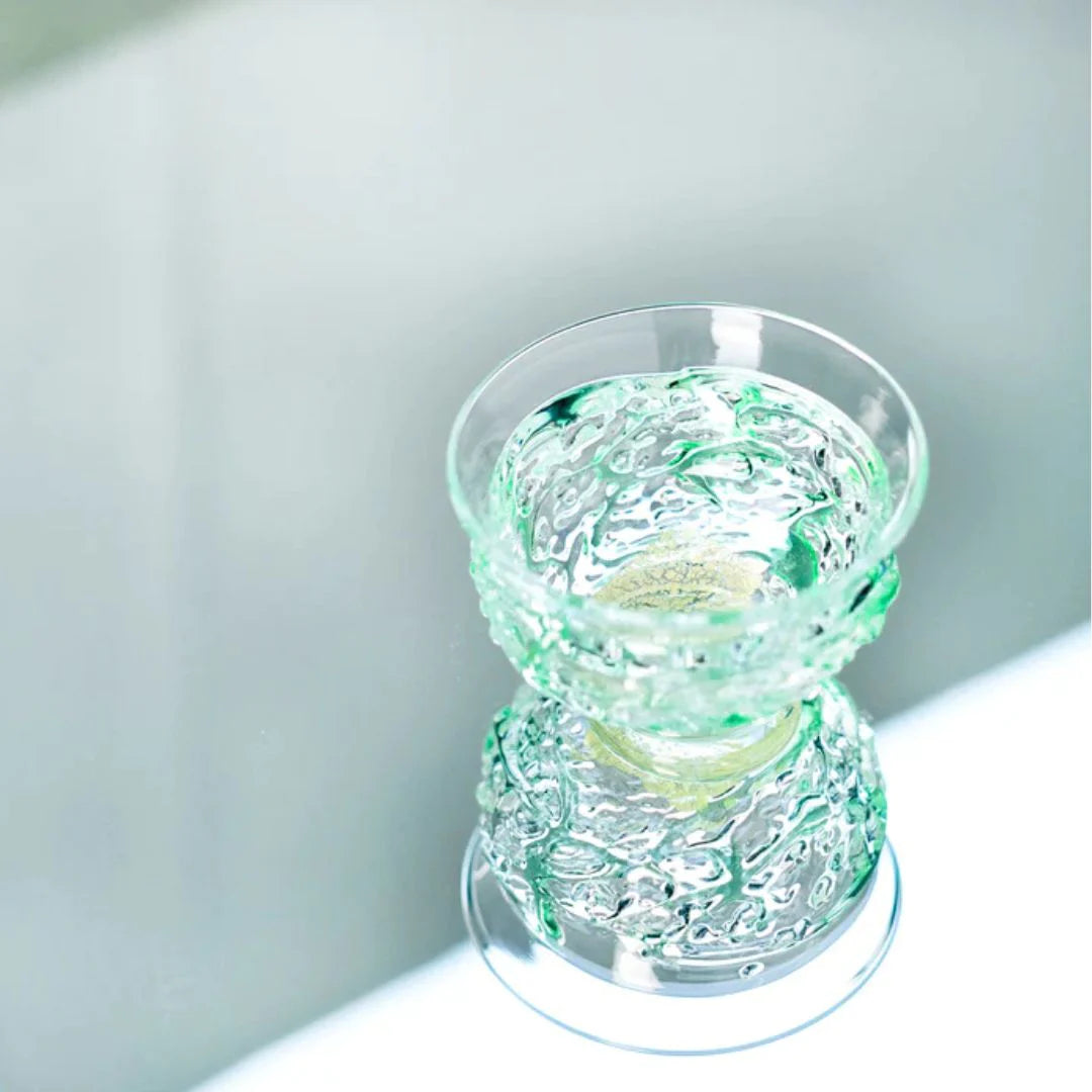 津軽びいどろ 盃 5月 新緑 盃12ヶ月コレクション ガラス 酒器 日本酒グラス ギフト 贈り物 ハンドメイド 手作り おしゃれ 日本製