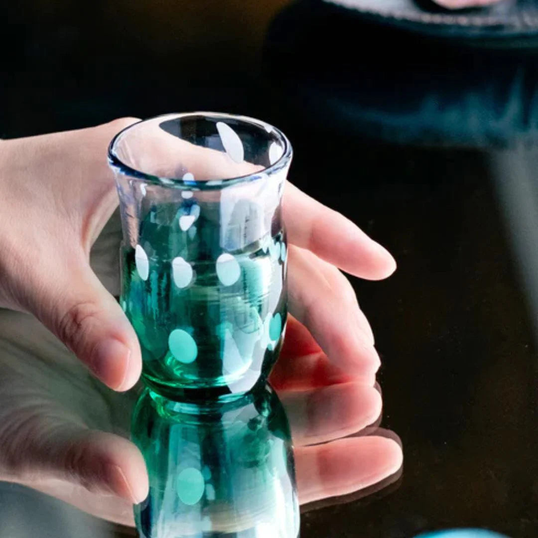 津軽びいどろ 盃 6月 梅雨晴 盃12ヶ月コレクション ガラス 酒器 日本酒グラス ギフト 贈り物 ハンドメイド 手作り おしゃれ 日本製