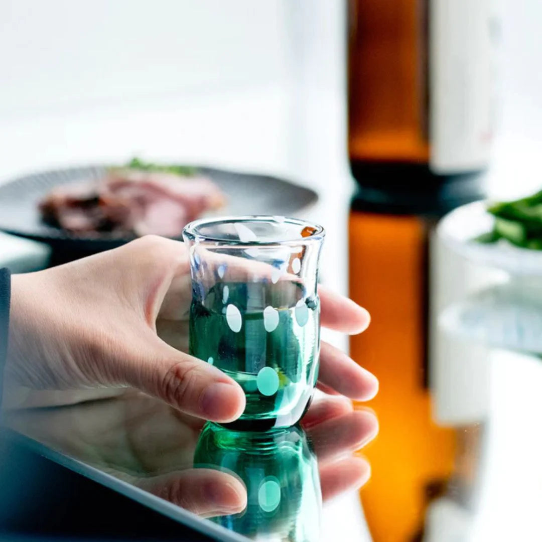 津軽びいどろ 盃 6月 梅雨晴 盃12ヶ月コレクション ガラス 酒器 日本酒グラス ギフト 贈り物 ハンドメイド 手作り おしゃれ 日本製
