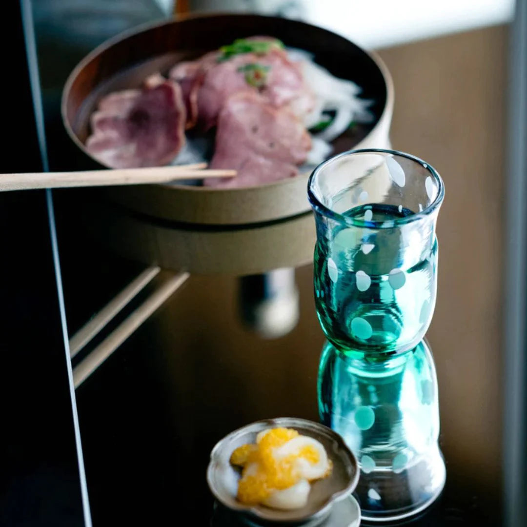 津軽びいどろ 盃 6月 梅雨晴 盃12ヶ月コレクション ガラス 酒器 日本酒グラス ギフト 贈り物 ハンドメイド 手作り おしゃれ 日本製