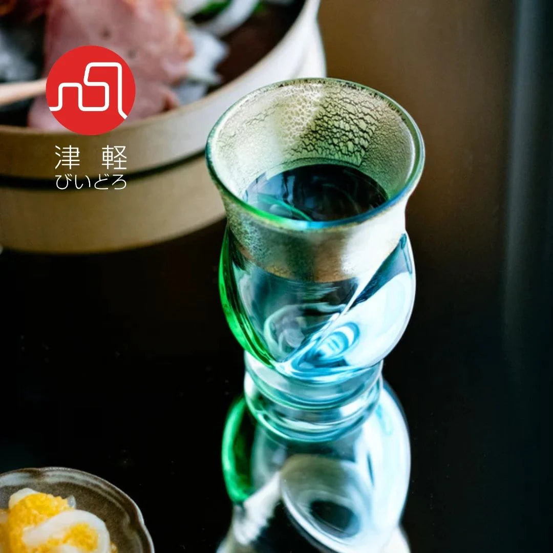 津軽びいどろ 盃 7月 夏の雲 盃12ヶ月コレクション ガラス 酒器 日本酒グラス ギフト 贈り物 ハンドメイド 手作り おしゃれ 日本製