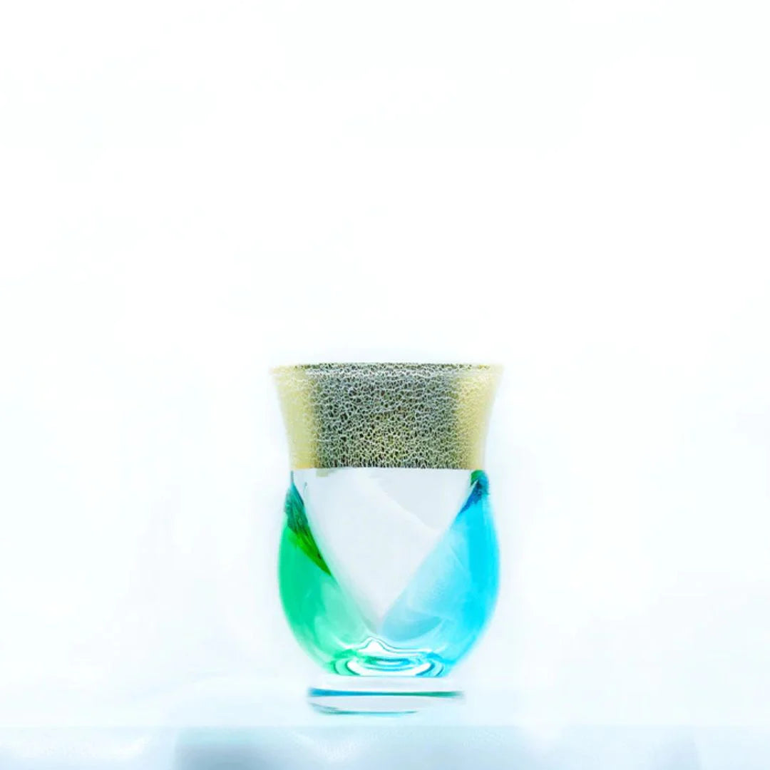 津軽びいどろ 盃 7月 夏の雲 盃12ヶ月コレクション ガラス 酒器 日本酒グラス ギフト 贈り物 ハンドメイド 手作り おしゃれ 日本製