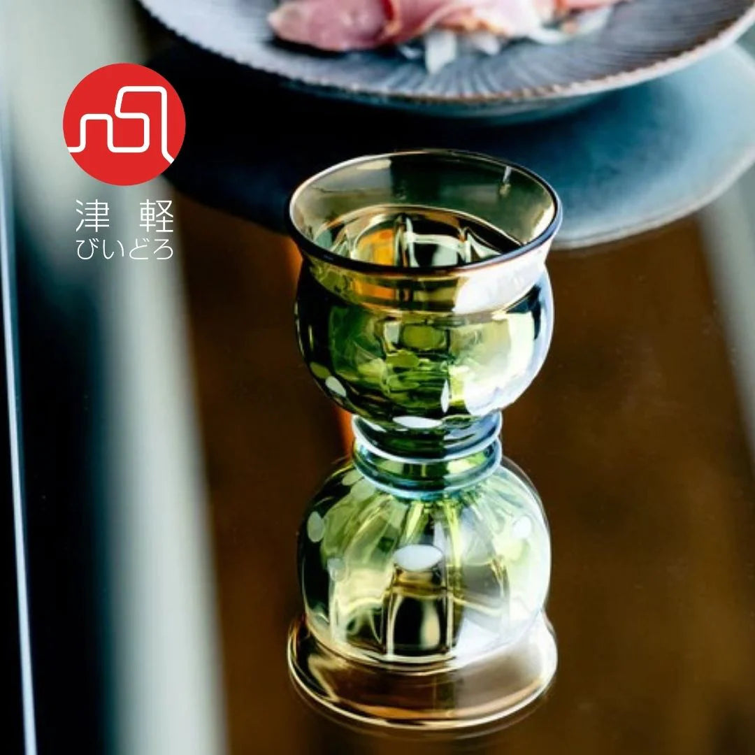 津軽びいどろ 盃 9月 月見 盃12ヶ月コレクション ガラス 酒器 日本酒グラス ギフト 贈り物 ハンドメイド 手作り おしゃれ 日本製