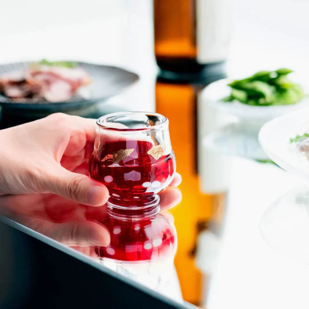 津軽びいどろ 盃 11月 初冬 盃12ヶ月コレクション ガラス 酒器 日本酒グラス ギフト 贈り物 ハンドメイド 手作り おしゃれ 日本製