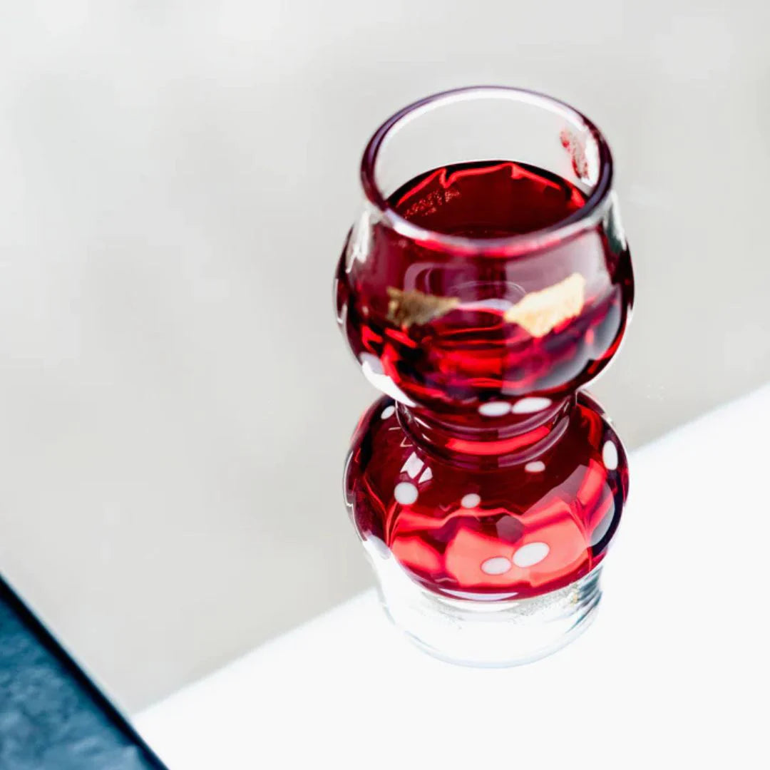 津軽びいどろ 盃 11月 初冬 盃12ヶ月コレクション ガラス 酒器 日本酒グラス ギフト 贈り物 ハンドメイド 手作り おしゃれ 日本製
