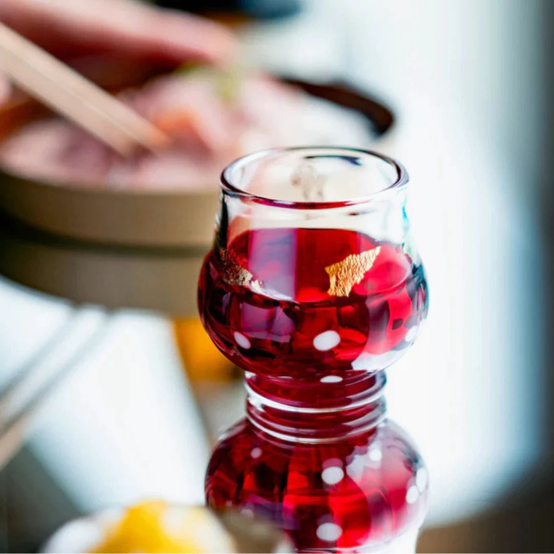 津軽びいどろ 盃 11月 初冬 盃12ヶ月コレクション ガラス 酒器 日本酒グラス ギフト 贈り物 ハンドメイド 手作り おしゃれ 日本製