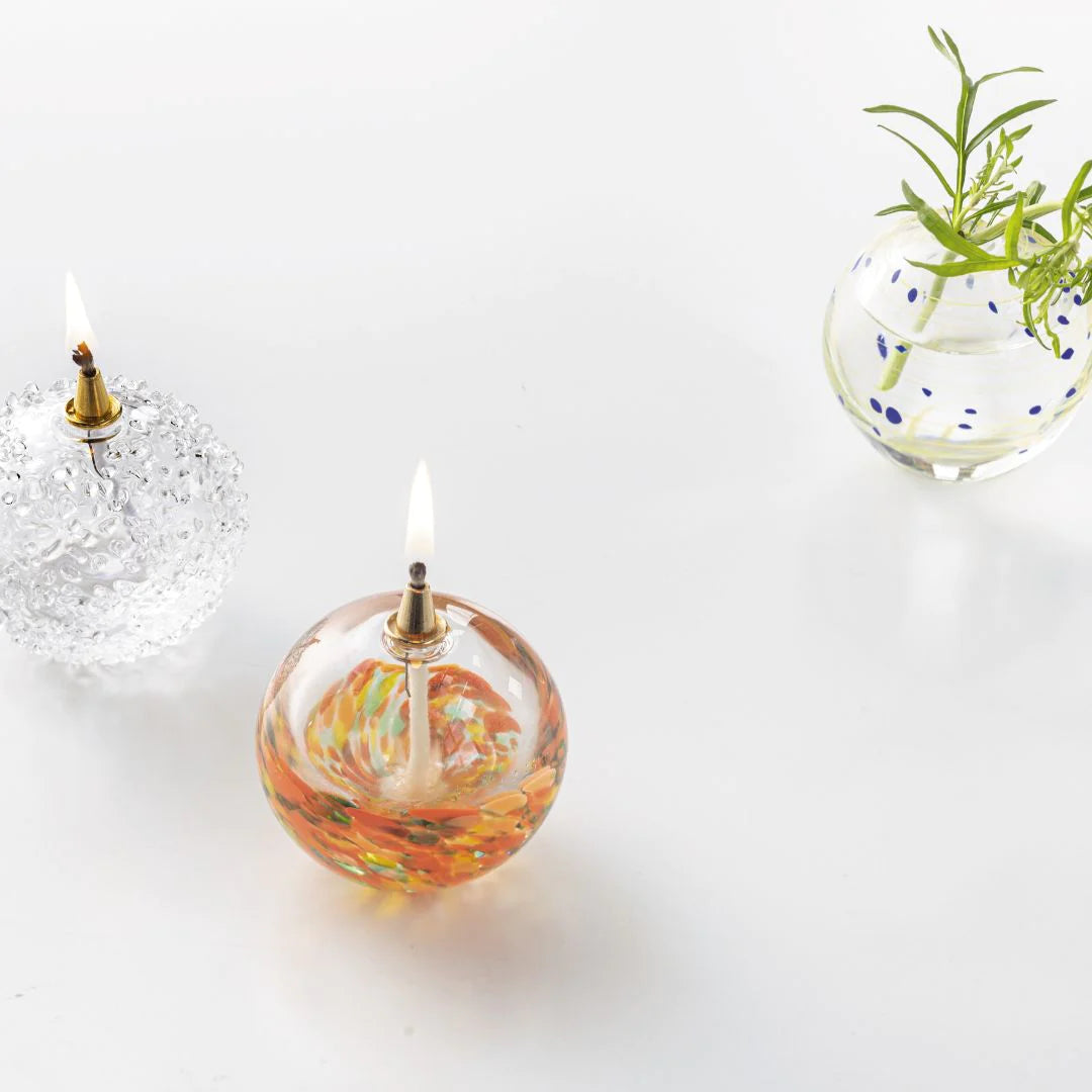 津軽びいどろ 彩手鞠 一輪挿し 花器 ガラス 花瓶 ギフト 贈り物 丸 小さい ハンドメイド 手作り おしゃれ 生け花 日本製