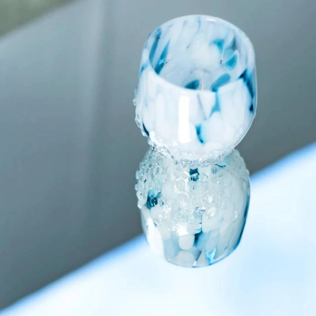 津軽びいどろ 盃 1月 雪見 盃12ヶ月コレクション ガラス 酒器 日本酒グラス ギフト 贈り物 ハンドメイド 手作り おしゃれ 日本製