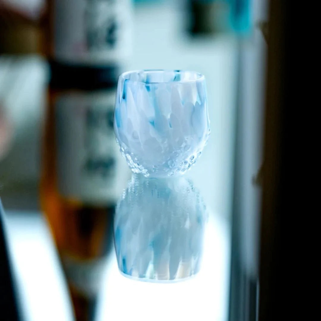 津軽びいどろ 盃 1月 雪見 盃12ヶ月コレクション ガラス 酒器 日本酒グラス ギフト 贈り物 ハンドメイド 手作り おしゃれ 日本製