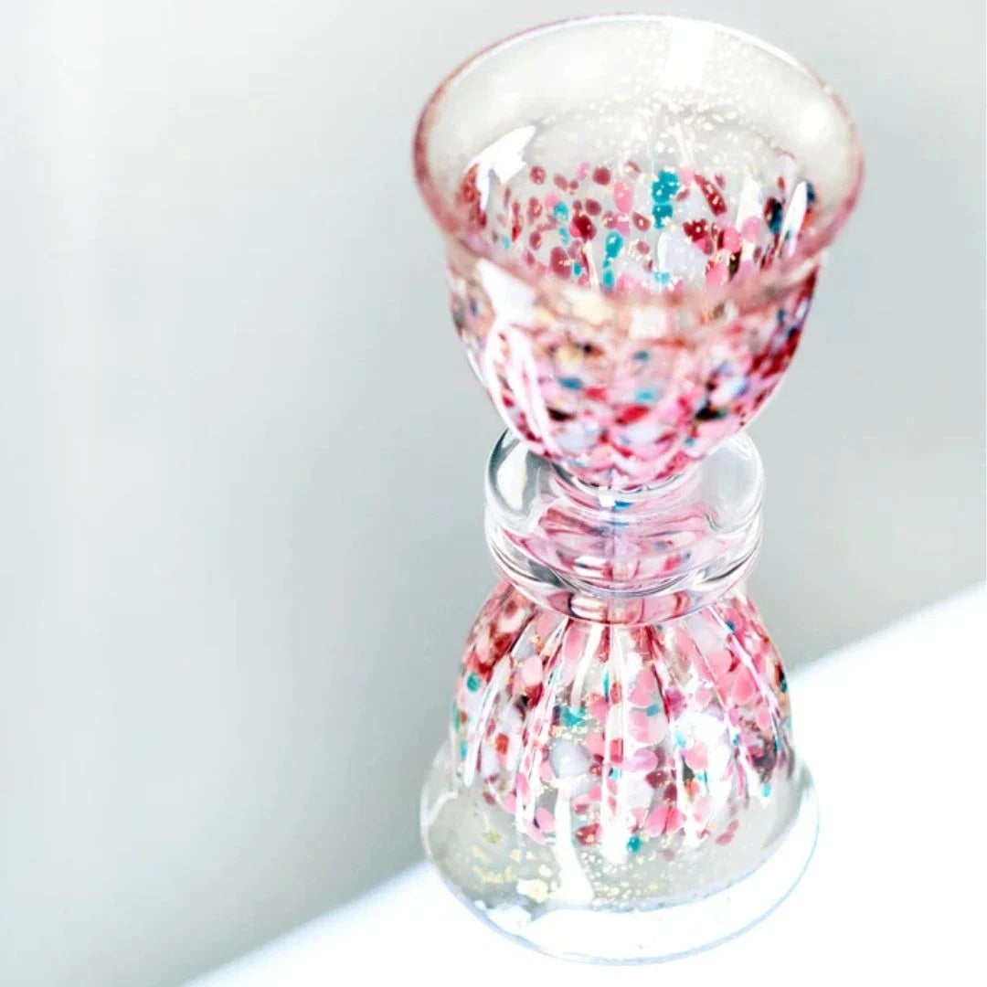 津軽びいどろ 盃 2月 春時雨 盃12ヶ月コレクション ガラス 酒器 日本酒グラス ギフト 贈り物 ハンドメイド 手作り おしゃれ 日本製