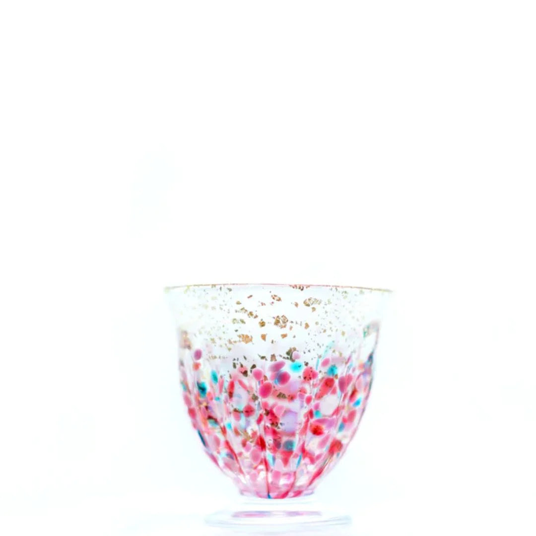 津軽びいどろ 盃 2月 春時雨 盃12ヶ月コレクション ガラス 酒器 日本酒グラス ギフト 贈り物 ハンドメイド 手作り おしゃれ 日本製