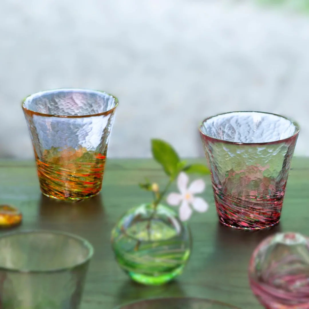 津軽びいどろ 六の色(むつのいろ) グラス 260ml ガラス お酒 おしゃれ ギフト 贈り物 ハンドメイド 手作り 日本製