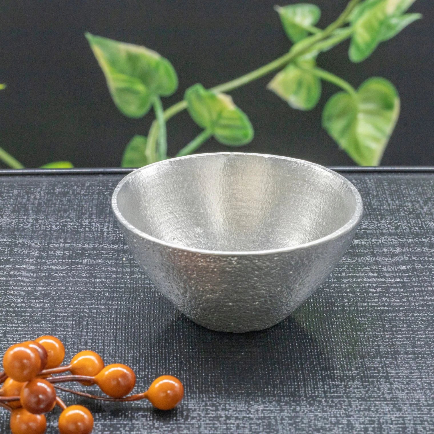スタジオ一圭 角谷圭二郎 錫製 お猪口(広口) (約50ml) 選べるセット (単品/片口/ペア) 桐箱入り 人間国宝 角谷家 酒器 盃