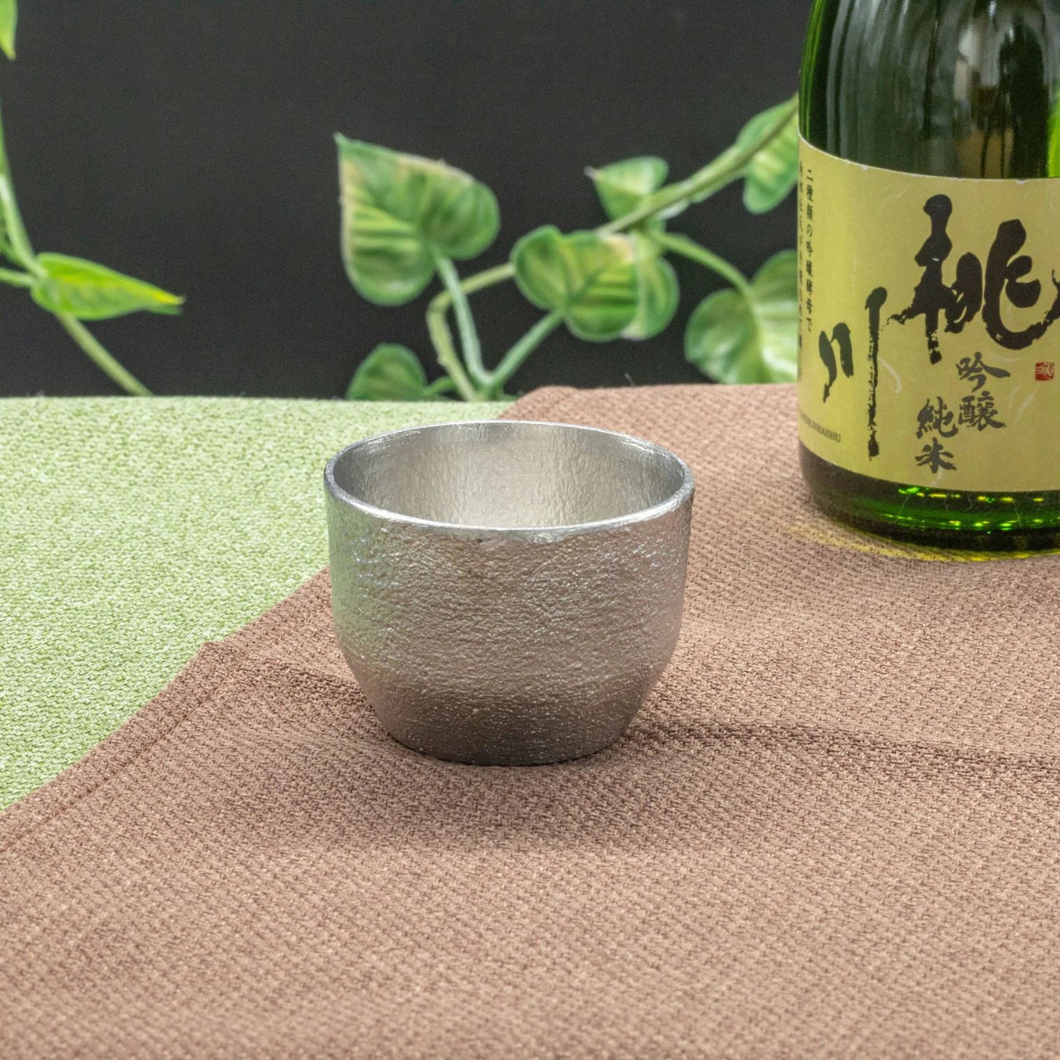 スタジオ一圭 角谷圭二郎 錫製 ぐい吞 (約60ml) 選べるセット (単品/片口/ペア) 桐箱入り 人間国宝 角谷家 酒器 盃