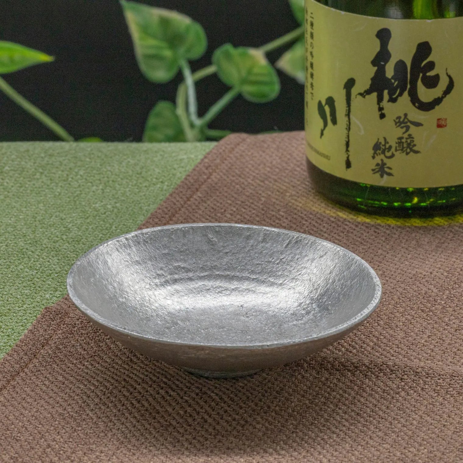スタジオ一圭 角谷圭二郎 錫製 平杯 (約50ml) 選べるセット (単品/片口/ペア) 桐箱入り 人間国宝 角谷家 酒器 盃