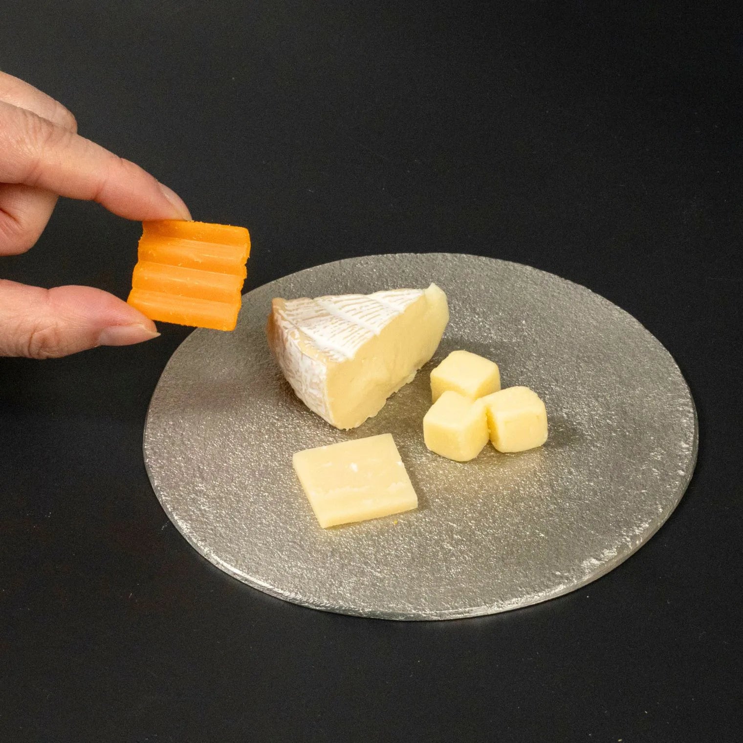 スタジオ一圭 角谷圭二郎 錫製 丸プレート＆菓子切り 選べるセット (単品/セット) 桐箱・紙箱入り 人間国宝 角谷家 お茶菓子
