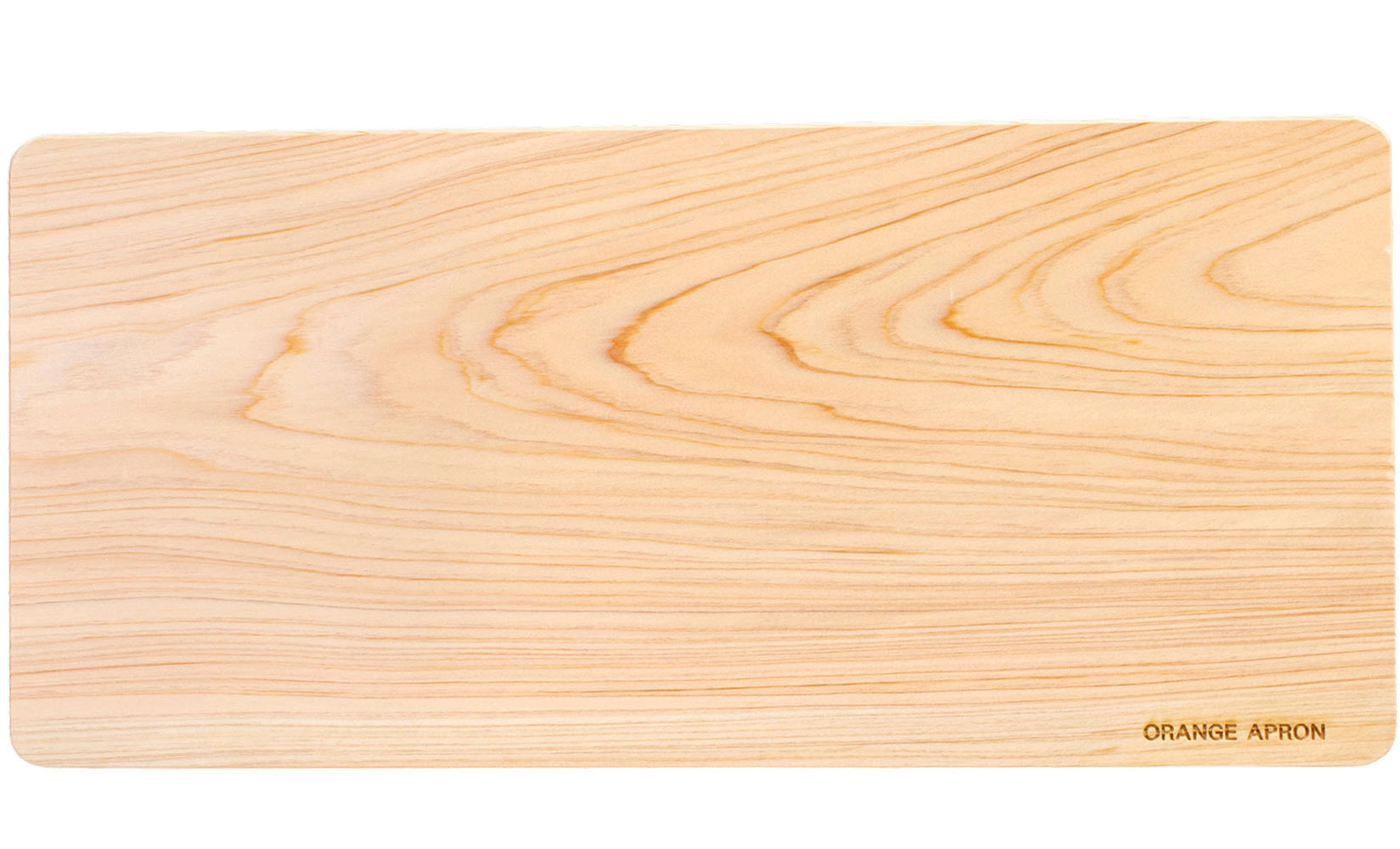 ORANGE APRON 尾鷲ヒノキ 木製まな板 35x17.5x1.6cm (JAN:4976416037014)