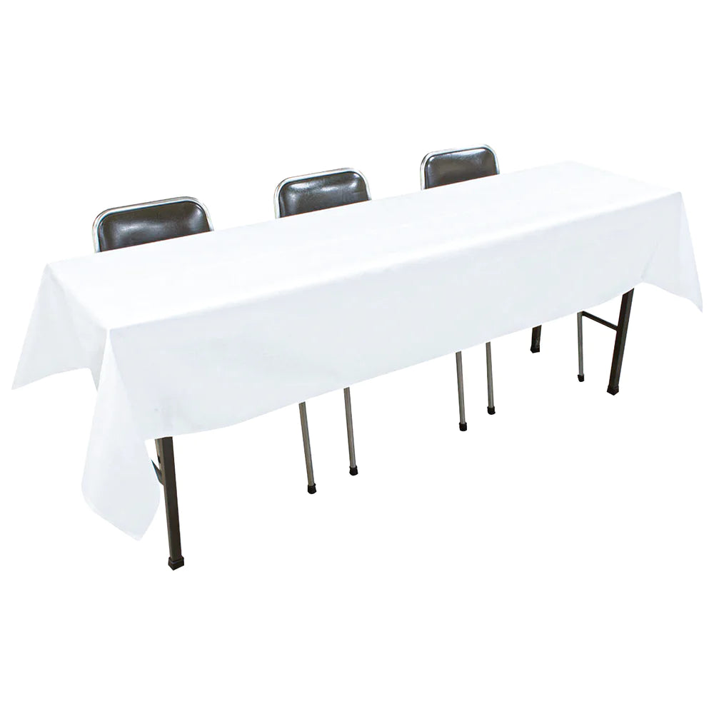 テーブルクロス 長机用 (105×240cm / 無地/ホワイト 白) 撥水加工 日本製