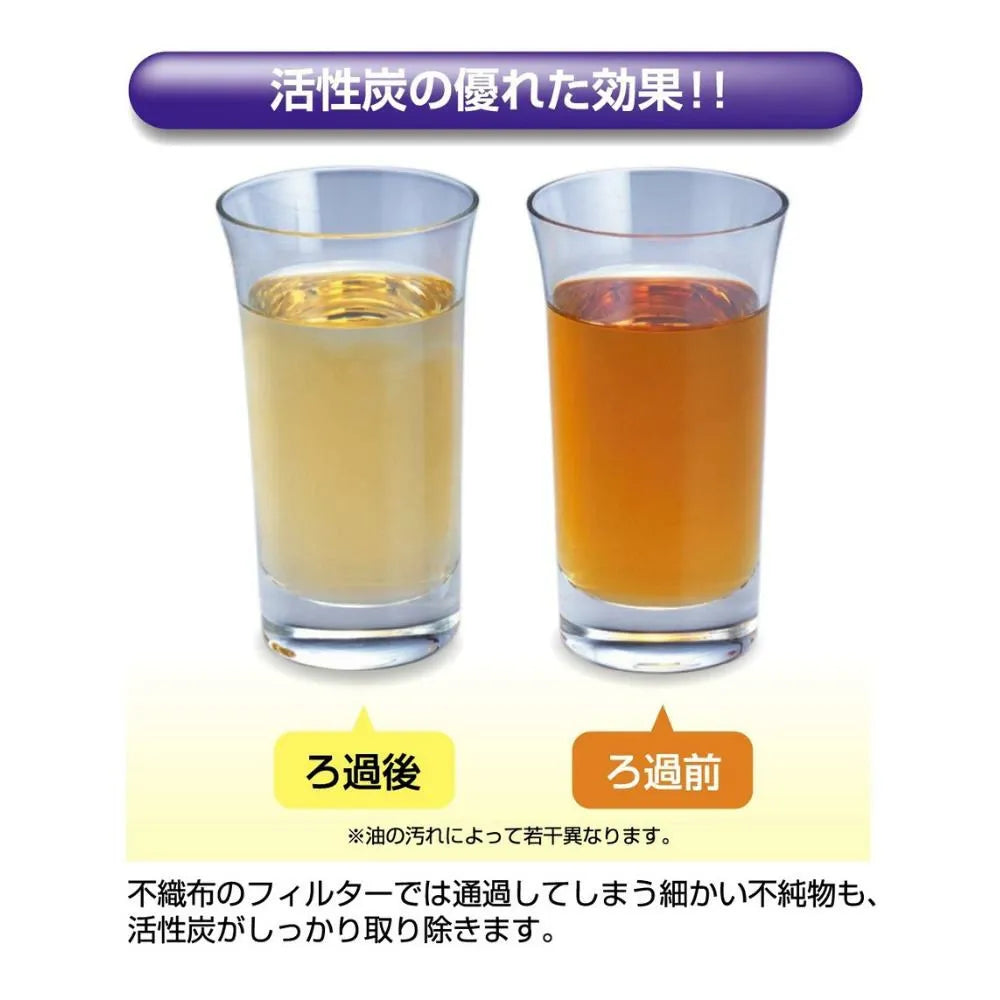 富士ホーロー 活性炭カートリッジ3個入り （フィルトプラス0.8L/1.5Lオイルポット専用）交換用カートリッジ ろ過 活性炭 消臭 フィルター 日本製