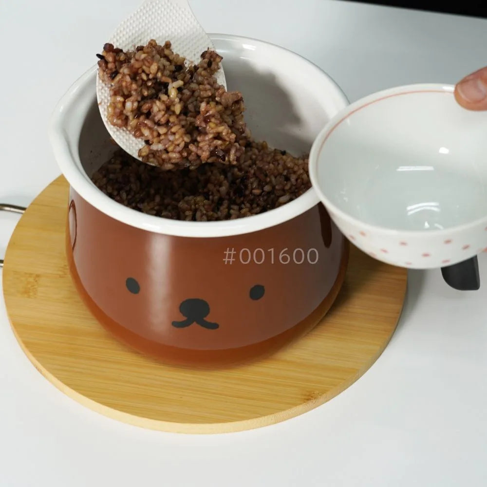 富士ホーロー ミッフィー ボリス マルチポット 16㎝ (2.2L) 片手鍋 フタ付 注ぎ口付 ホーロー鍋 炊飯 揚げ物 調理器具 シンプル おしゃれ 琺瑯