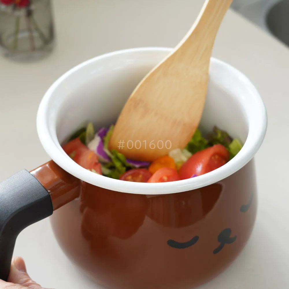 富士ホーロー ミッフィー ボリス マルチポット 16㎝ (2.2L) 片手鍋 フタ付 注ぎ口付 ホーロー鍋 炊飯 揚げ物 調理器具 シンプル おしゃれ 琺瑯