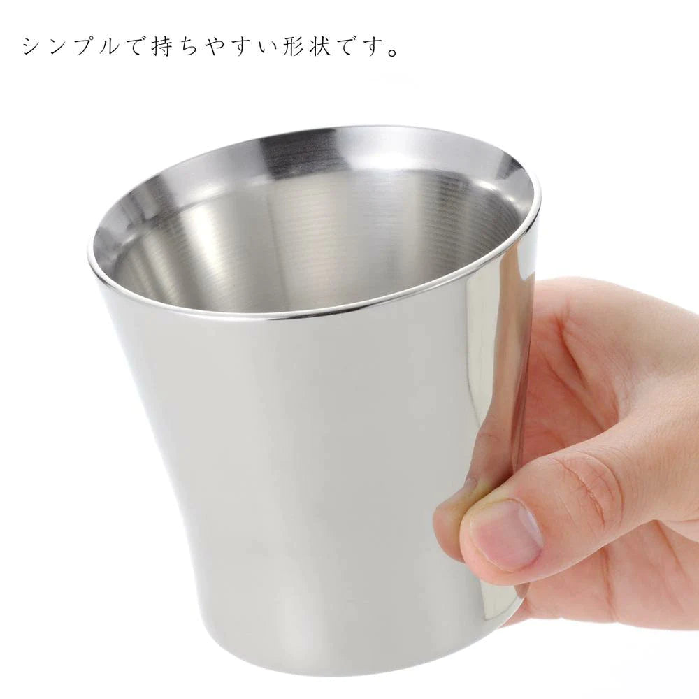 ヨシカワ 郷技 2重タンブラー 2重ロックタンブラー 選べる２サイズ 240ml 300ml 燕三条 18-8ステンレス ビール 冷酒 ウィスキー 保冷 ギフト 日本製