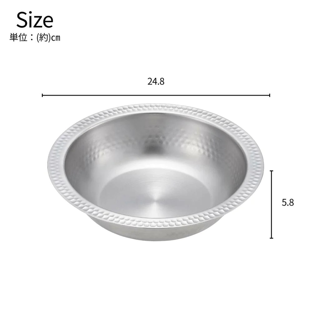 ヨシカワ 郷技 ちりすき鍋 21cm 1800ml 約355g オールステンレス 鍋 燕三条 IH ガス火対応 お手入れ簡単 すき焼き うどんすき カニすき鍋 日本製