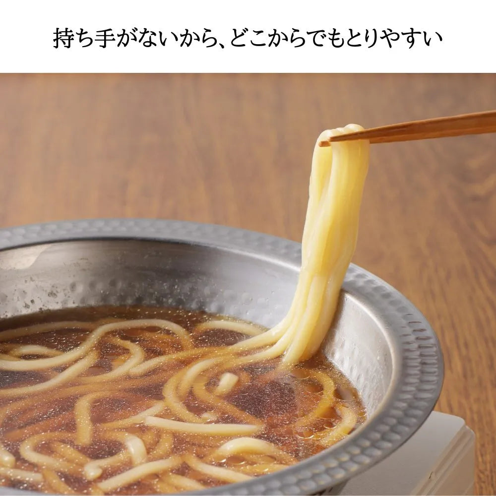 ヨシカワ 郷技 ちりすき鍋 21cm 1800ml 約355g オールステンレス 鍋 燕三条 IH ガス火対応 お手入れ簡単 すき焼き うどんすき カニすき鍋 日本製
