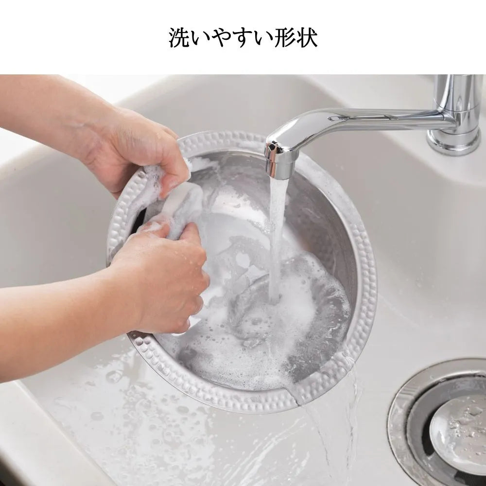 ヨシカワ 郷技 ちりすき鍋 21cm 1800ml 約355g オールステンレス 鍋 燕三条 IH ガス火対応 お手入れ簡単 すき焼き うどんすき カニすき鍋 日本製