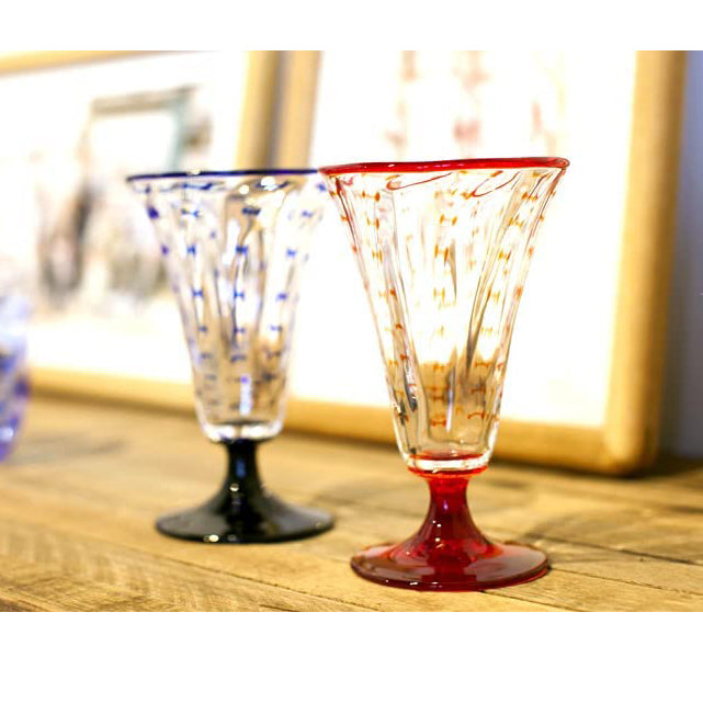 肥前びーどろ 酒器 縄文ピルスナー 赤 約口径8x高さ13cm – 丸金商店|日本の名品・メイドインジャパン商品をお届け