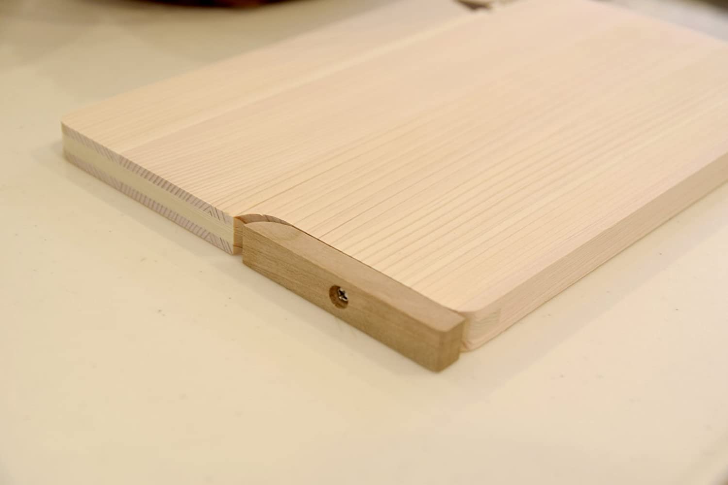 ウメザワ 木製まな板 東濃ひのき 自立スタンド式 27×18×厚さ1.5cm 日本製